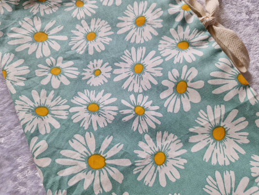 Sage Floral Nappy and Wipe Pouch