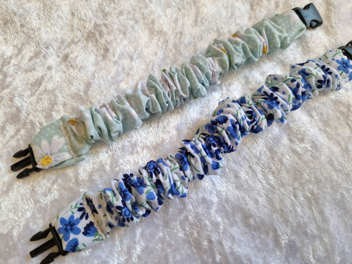 Blue Floral Breastfeeding Clips
