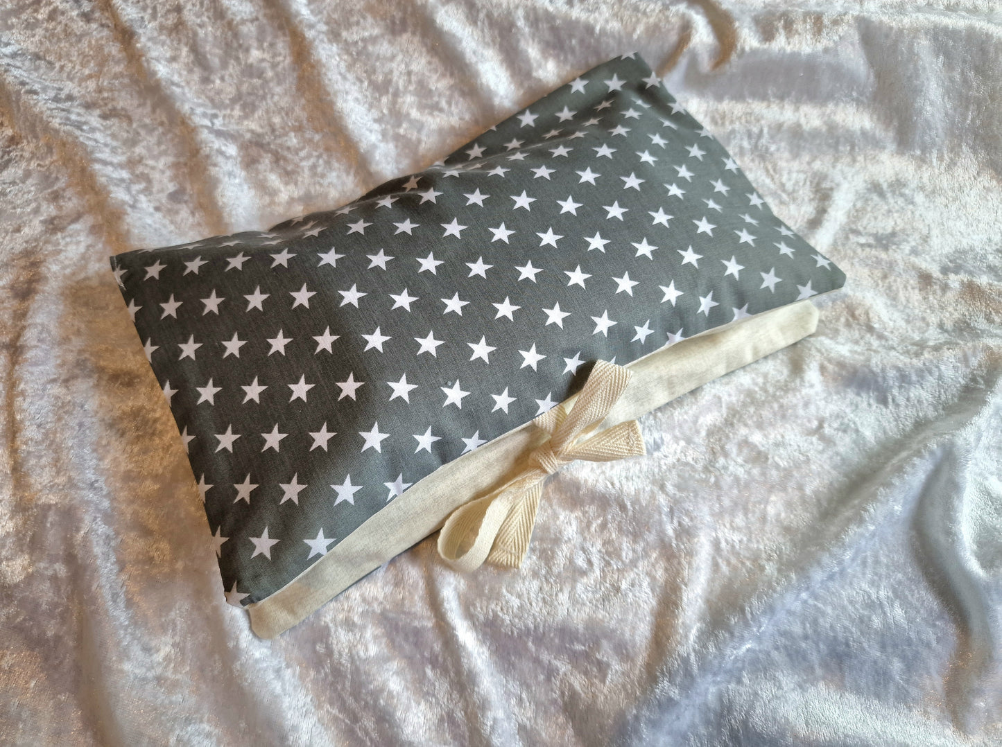 Grey Star Nappy and Wipe Pouch