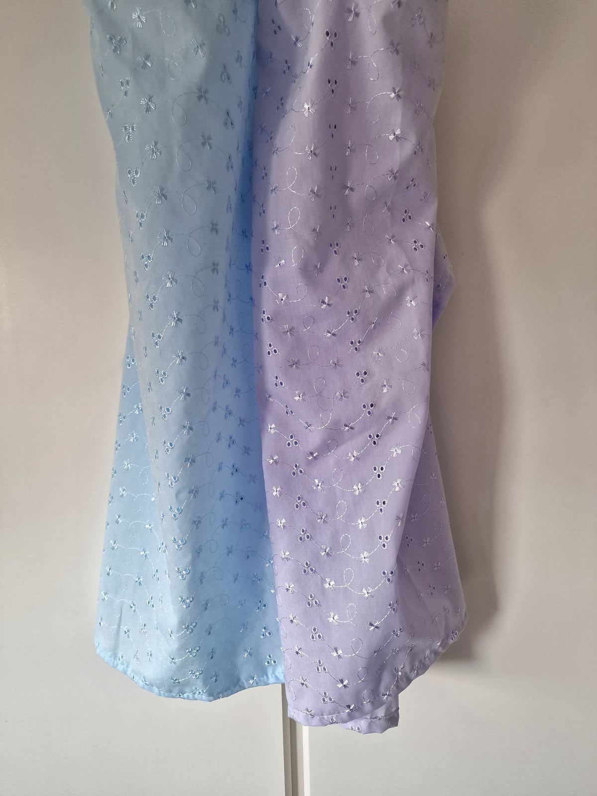 Light Blue Broderie Anglaise Breastfeeding Cover – Adjustable Straps & Boning