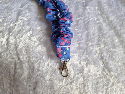 Pink Floral Lanyard