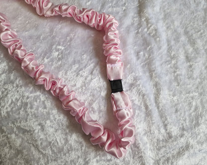 Pink Satin Lanyard