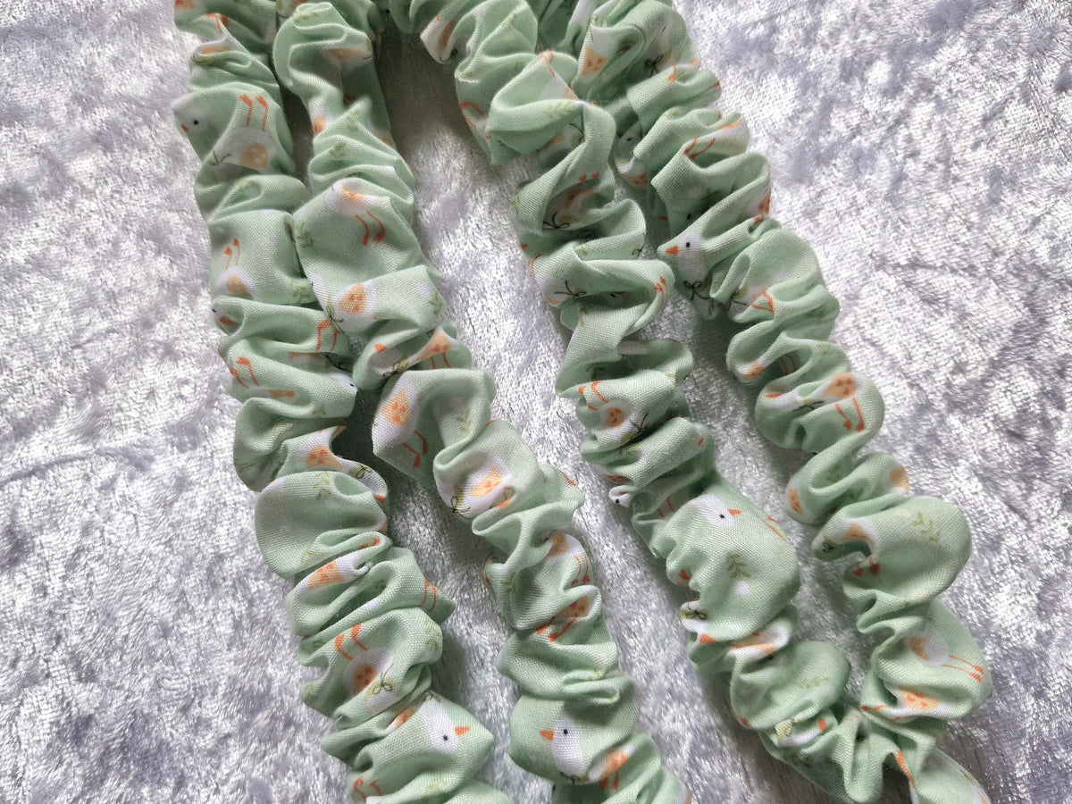 Green Duck Scrunchie Lanyard with Breakaway Clasp – Handmade UK