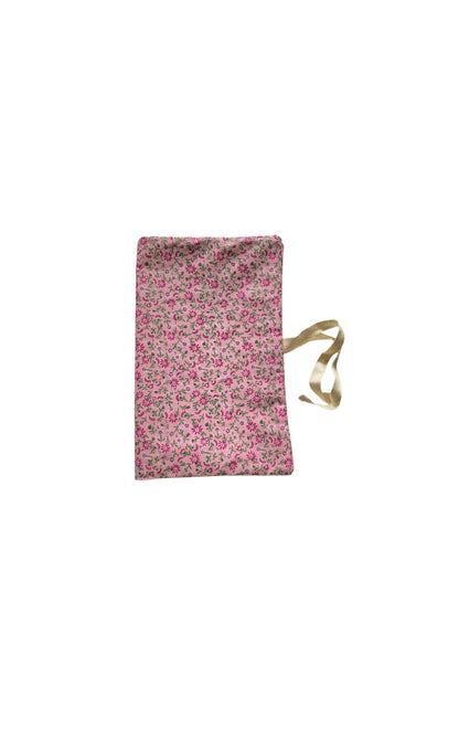 Pink Floral Nappy and Wipe Pouch