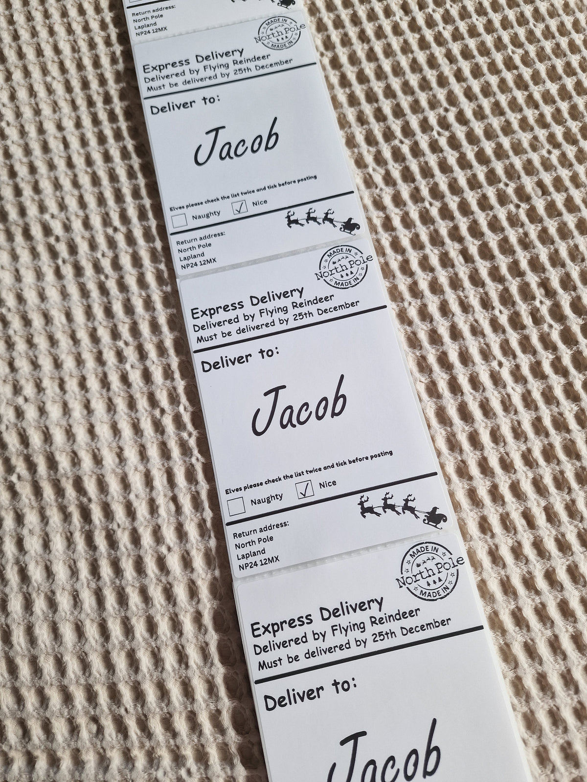 Personalised Christmas Present Labels – Pack of 10