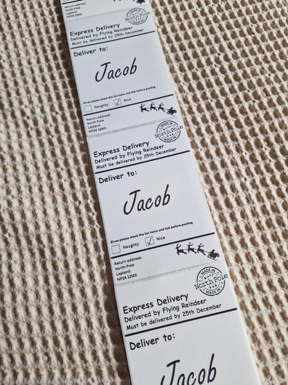 Personalised Christmas Present Labels – Pack of 10