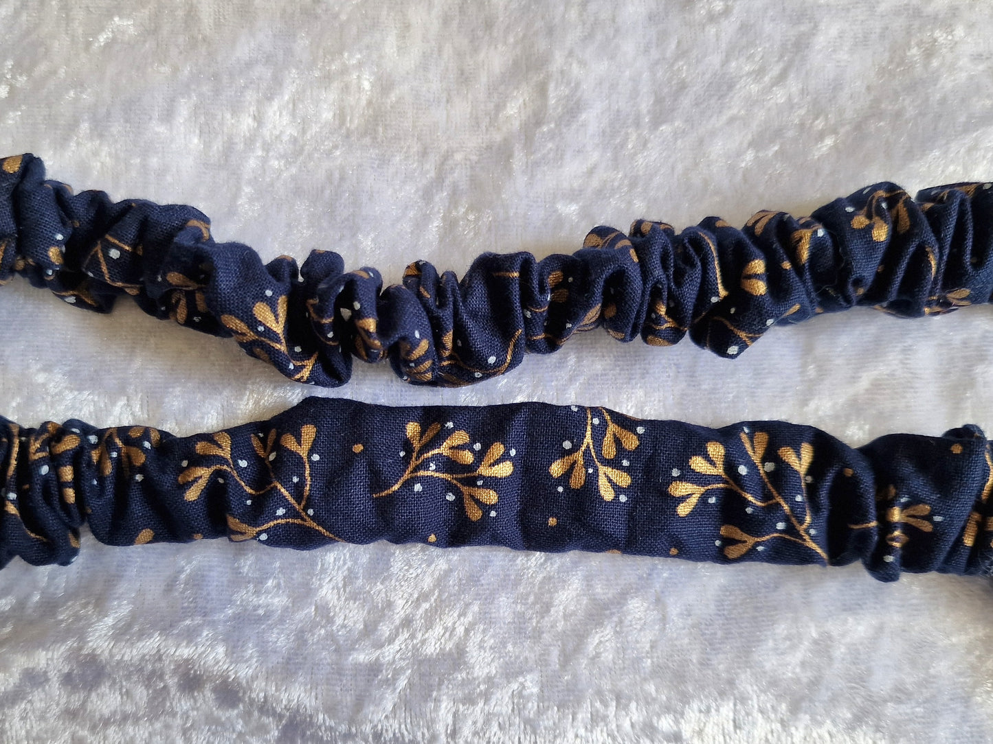 Navy Gold Leaf Lanyard