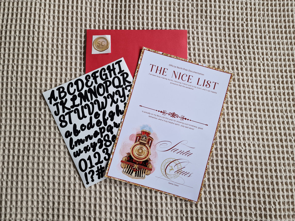 Personalised Nice List Certificate – Christmas Letter from Santa