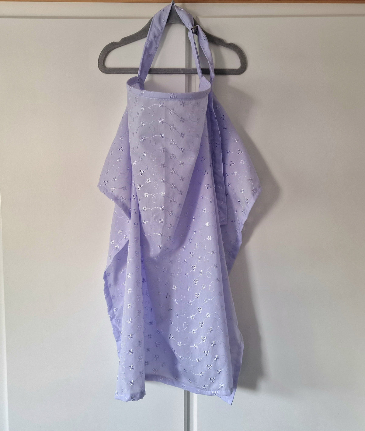 Lilac Broderie Anglais Breastfeeding Cover