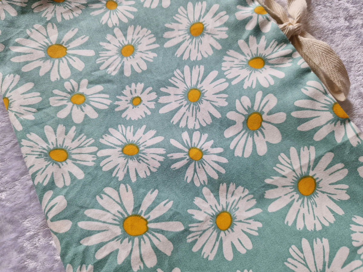 Sage Floral Nappy Bag Pouch – Baby Changing & Wipe Organiser