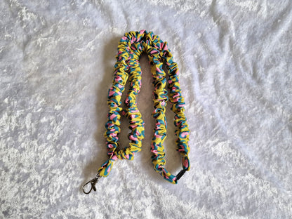 Pink and Teal Leopard Lanyard