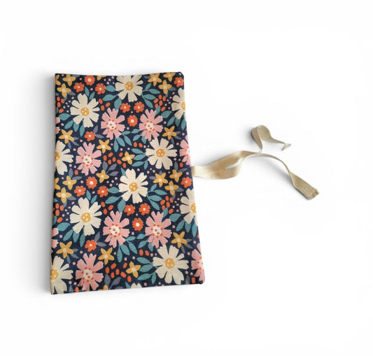 Floral Nappy and Wipe Pouch