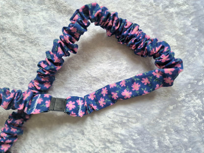 Purple Floral Scrunchie Lanyard