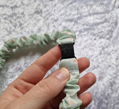 Green Duck Scrunchie Lanyard with Breakaway Clasp – Handmade UK