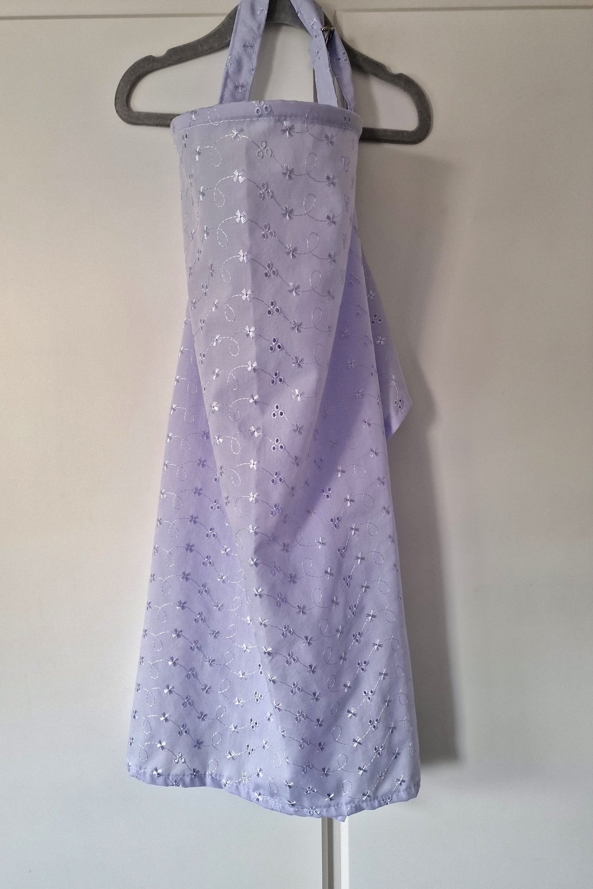 Lilac Broderie Anglais Breastfeeding Cover