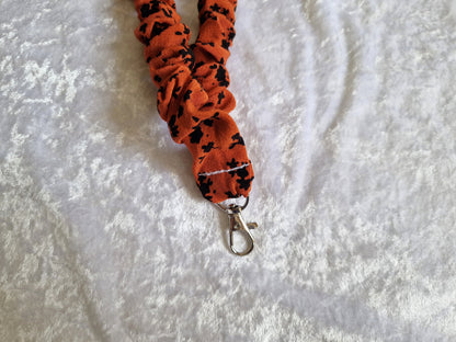 Rust Black Splatter Lanyard