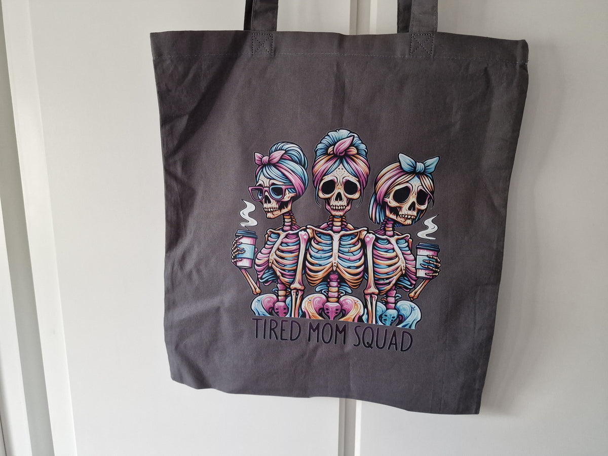 Tired Mom Squad Tote Bag – Funny Mum Gift