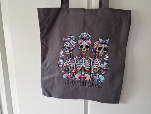 Tired Mom Squad Tote Bag – Funny Mum Gift