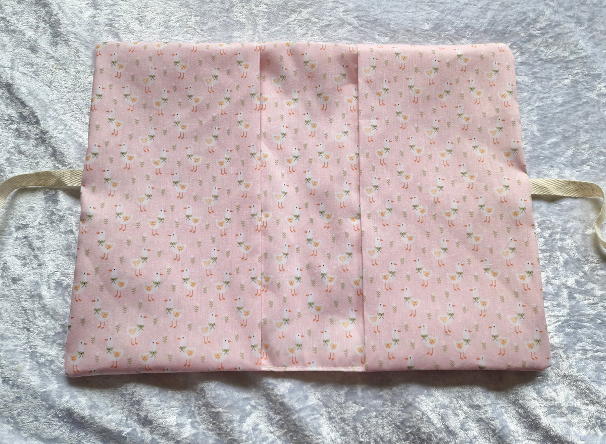 Pink Duck Nappy & Wipe Pouch