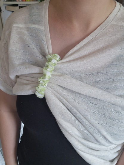 Green Gingham Breastfeeding Clips
