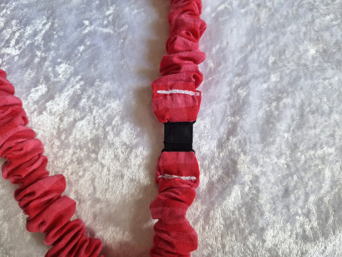 Pink Gingham Lanyard