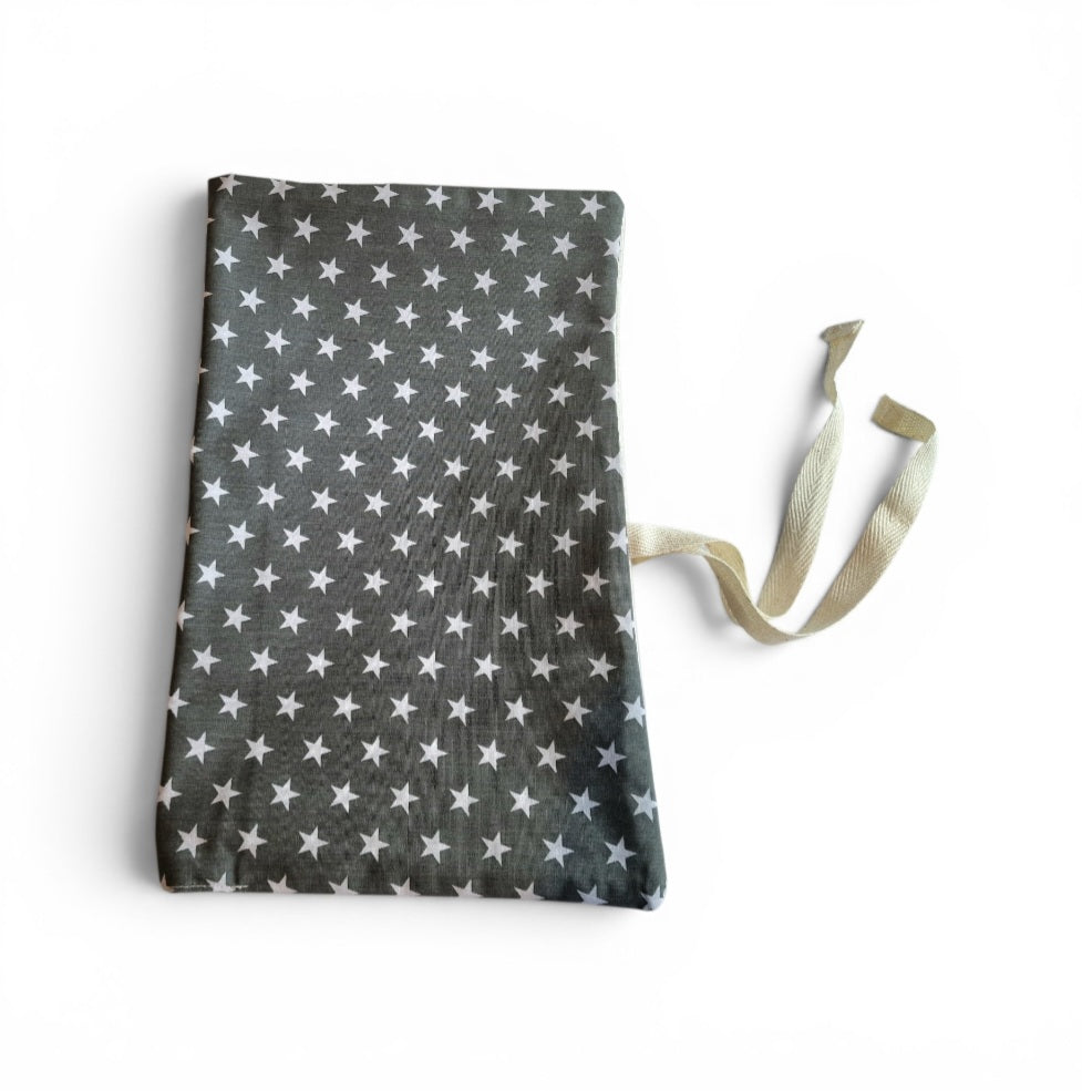 Grey Star Nappy and Wipe Pouch