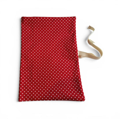 Red Spotty Nappy and Wipe Pouch