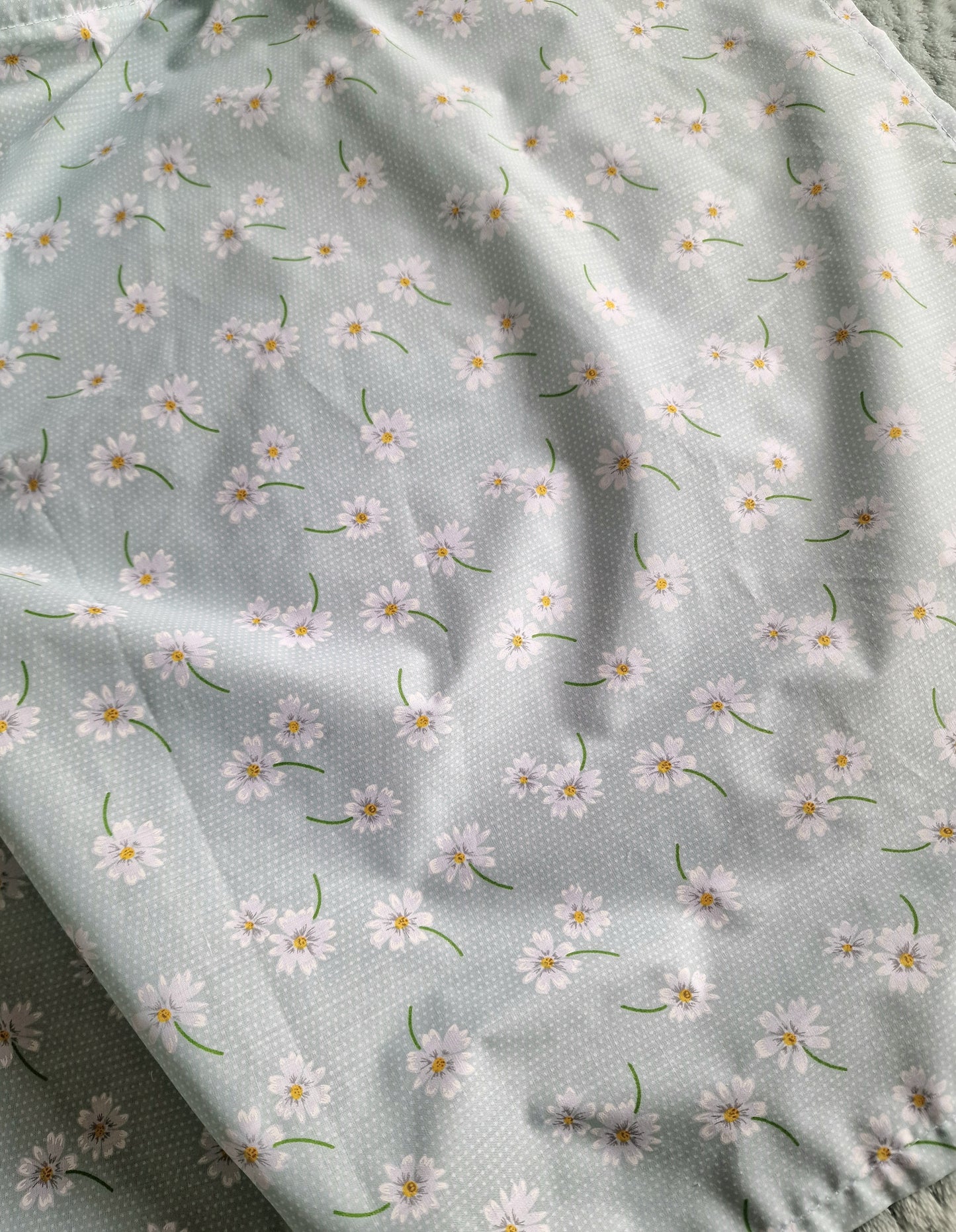 Mint Floral Breastfeeding Cover