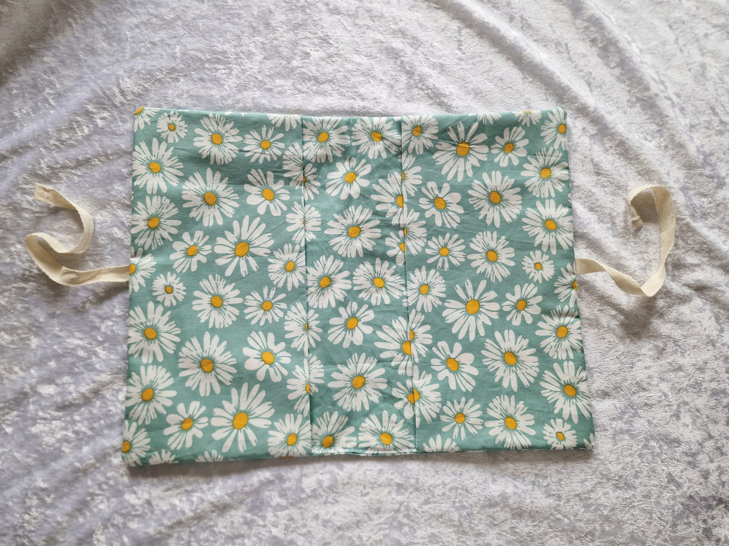 Sage Floral Nappy and Wipe Pouch