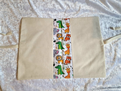 Jungle Animal Nappy and Wipe Pouch