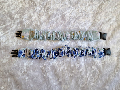 Blue Floral Breastfeeding Clips
