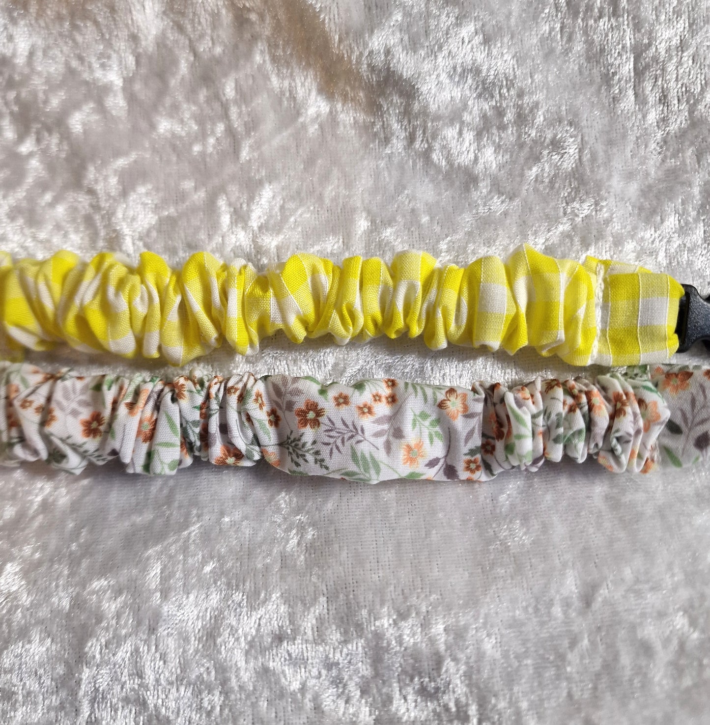 Yellow Gingham Breastfeeding Clips