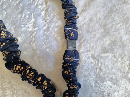 Navy Gold Leaf Lanyard