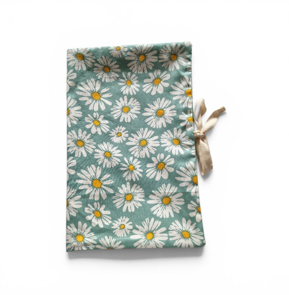 Sage Floral Nappy and Wipe Pouch