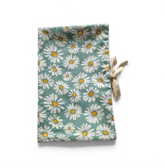 Sage Floral Nappy and Wipe Pouch
