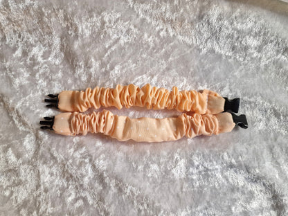Peach Polka Dot Breastfeeding Clips