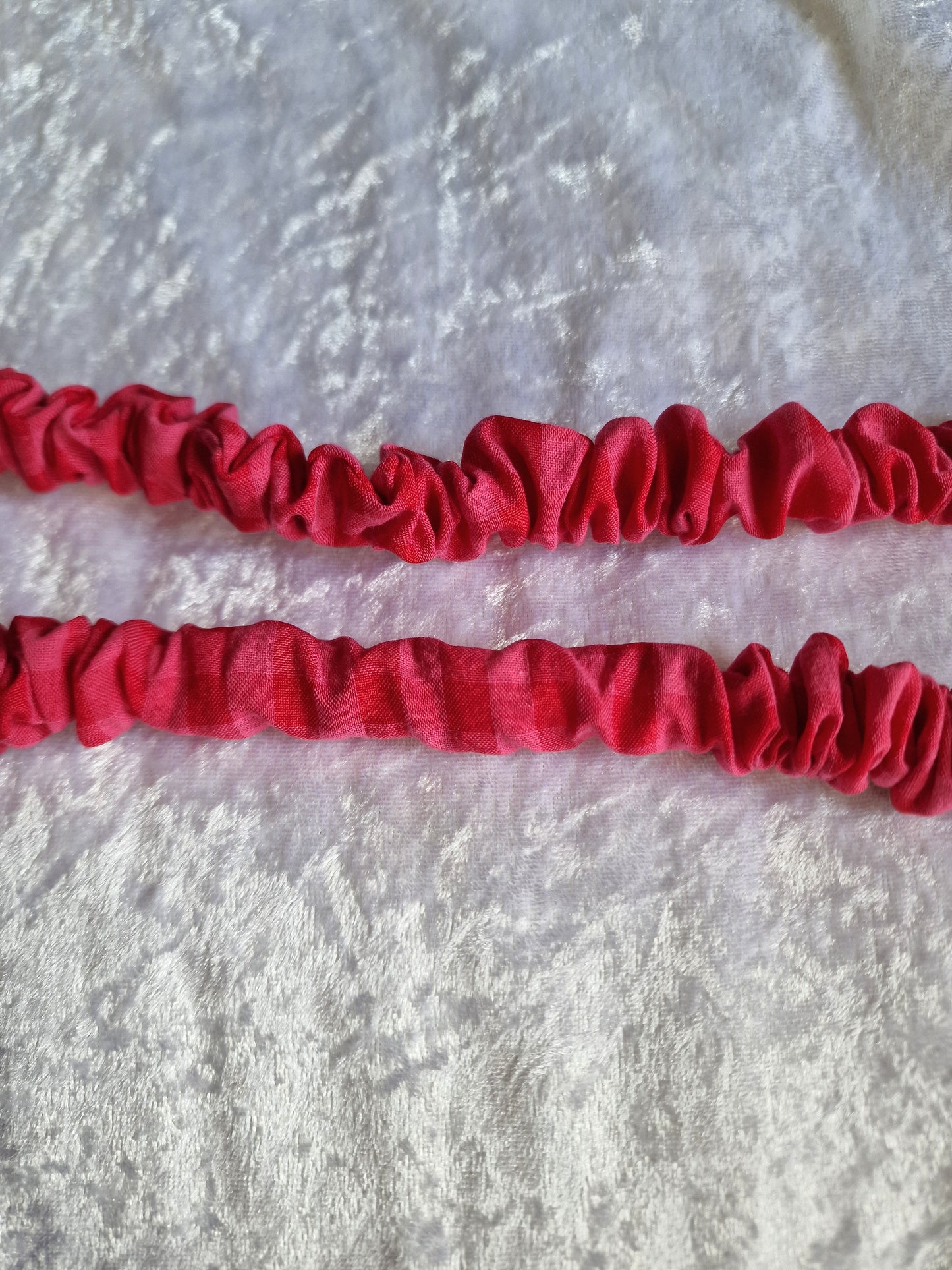 Pink Gingham Lanyard