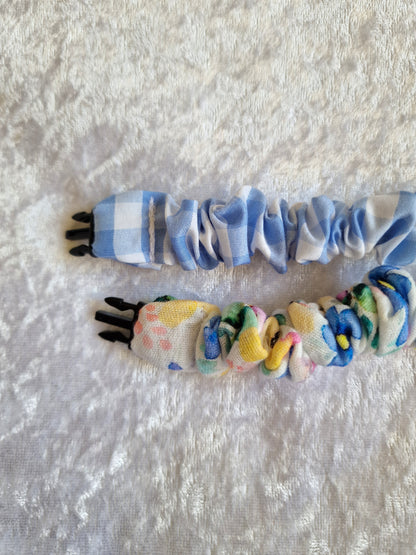 Blue Gingham Breastfeeding Clips