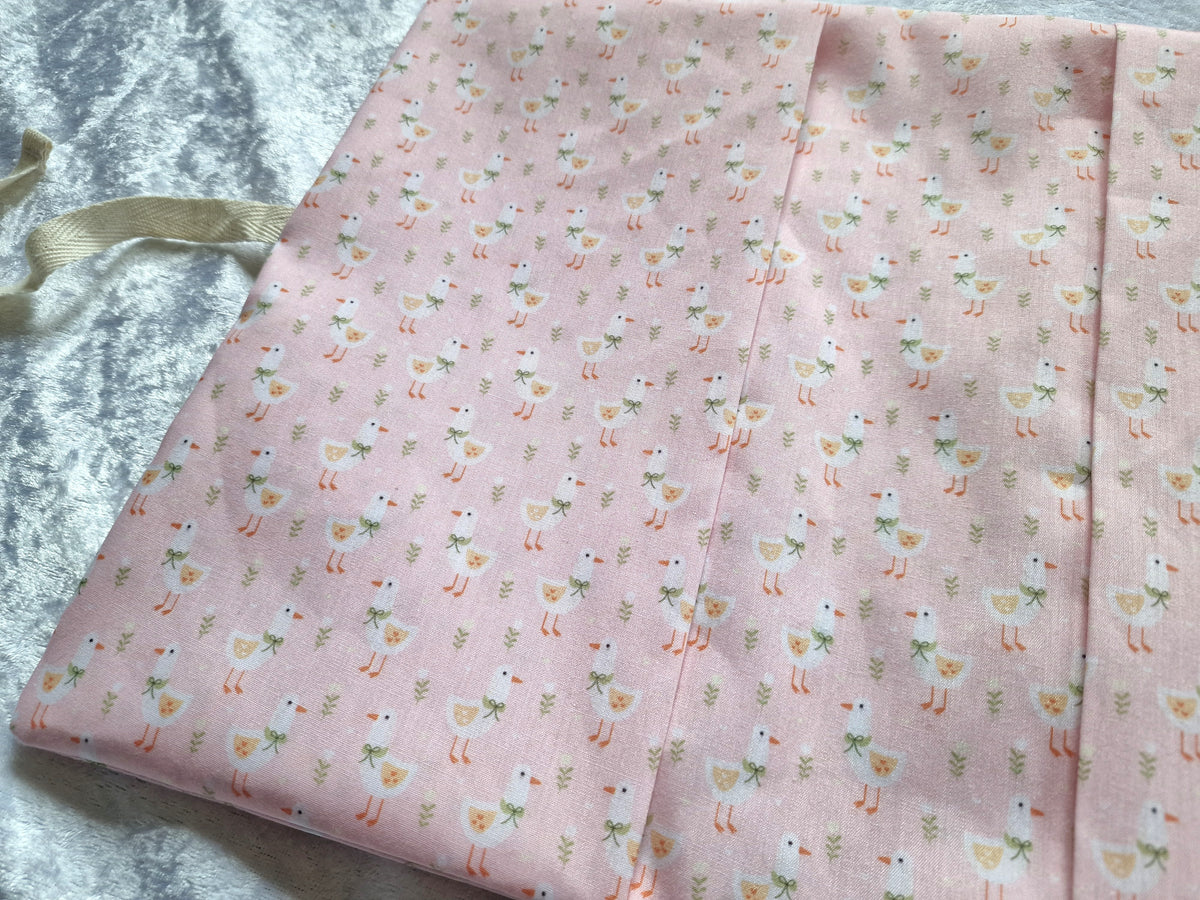 Pink Duck Nappy & Wipe Pouch