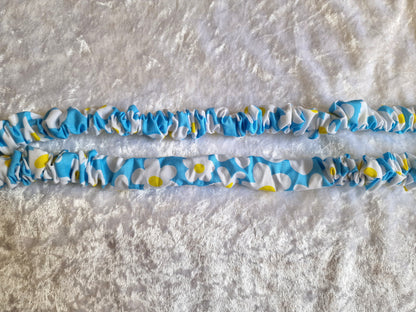 White Floral Lanyard