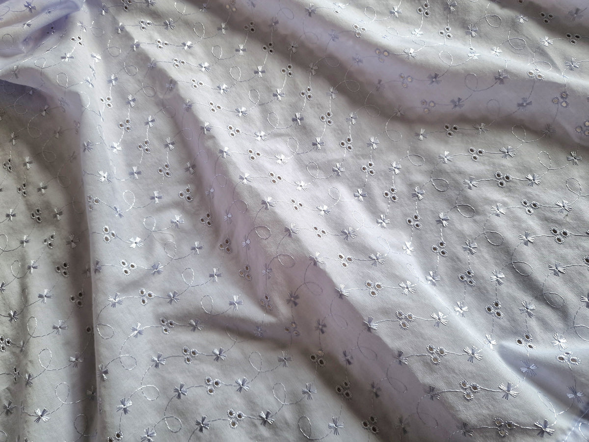 Lilac Broderie Anglais Breastfeeding Cover