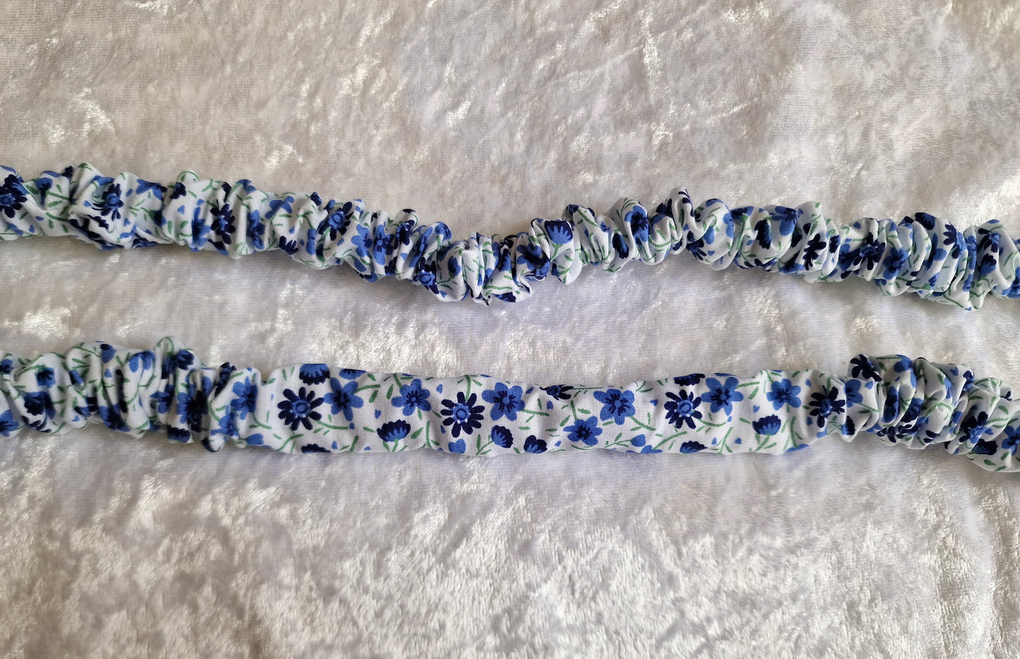 Blue Floral Lanyard