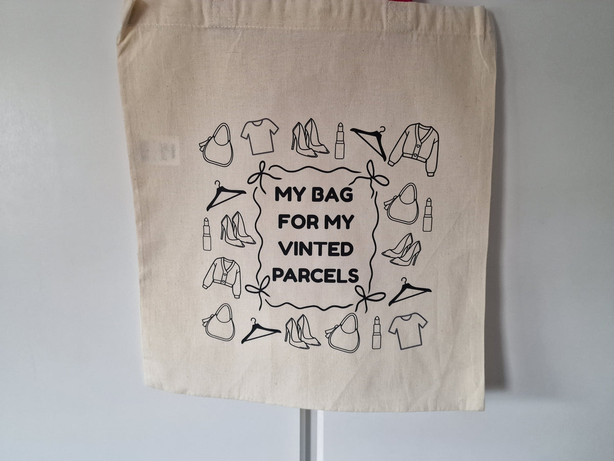 My Bag for My Vinted Parcels Cotton Tote Bag – Reusable Shopping Bag