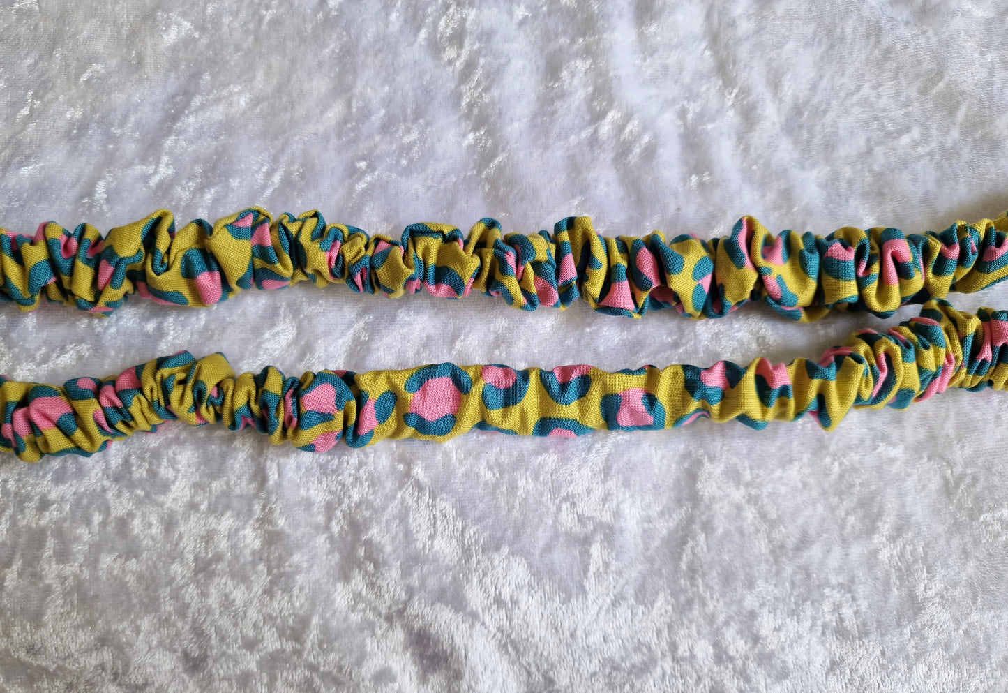 Pink and Teal Leopard Lanyard