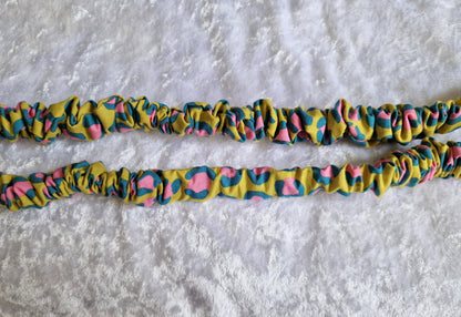 Pink and Teal Leopard Lanyard