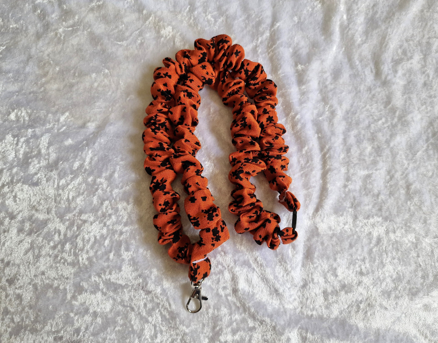 Rust Black Splatter Lanyard