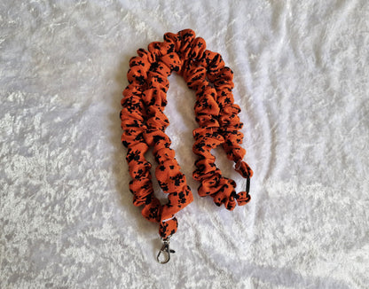 Rust Black Splatter Lanyard