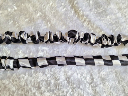 Black and White Checkered Lanyard