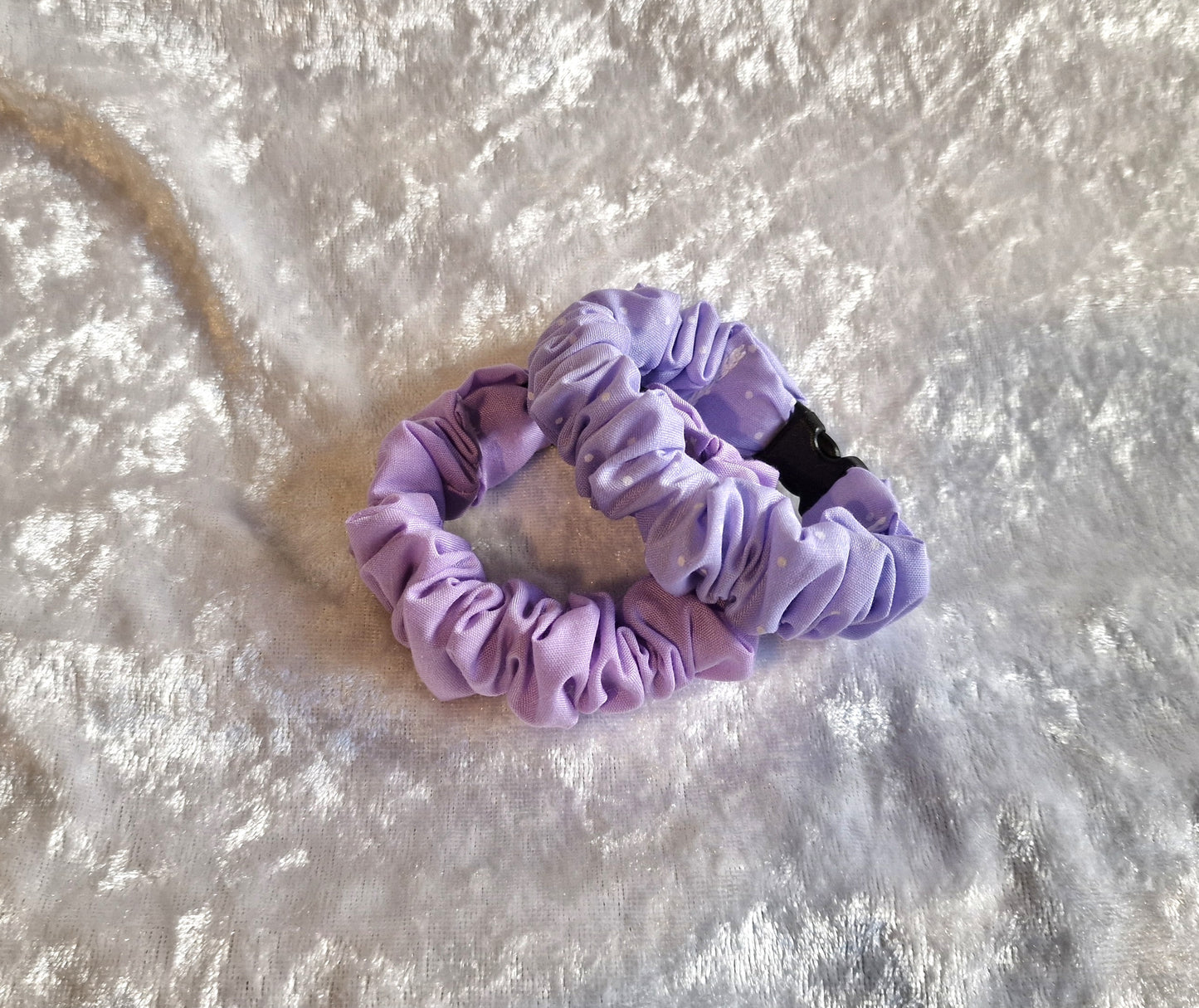 Lilac Polka Dot Breastfeeding Clips