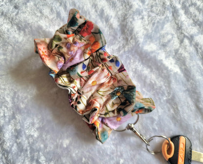 Floral Cuff Wristlet